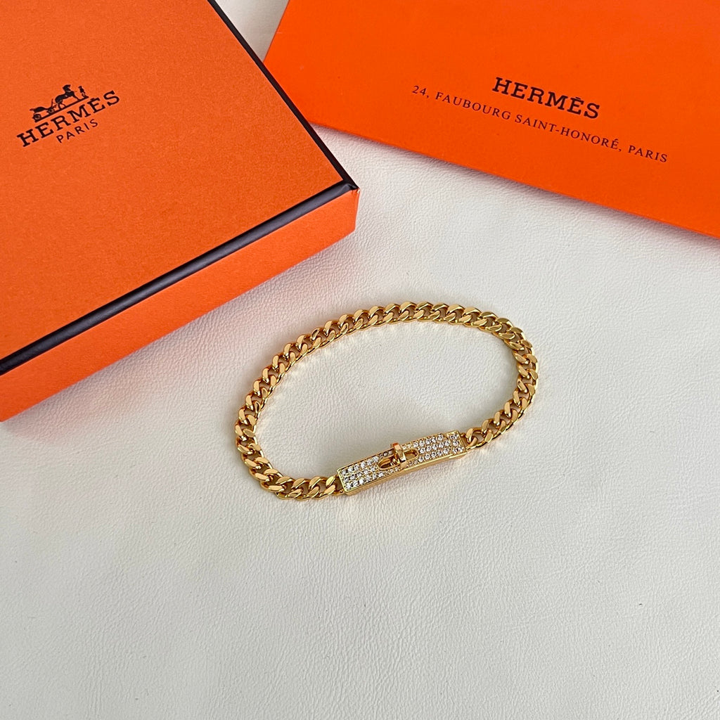 Hermès Gold-Tone Woven Anchor-Link Ring - album image 3