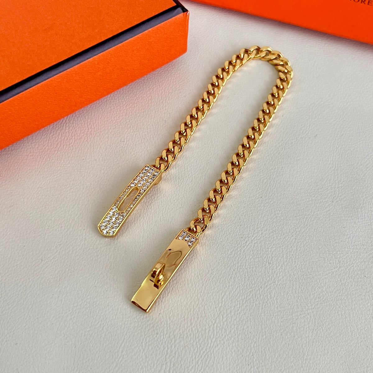 Hermès Gold-Tone Woven Anchor-Link Ring - album image 5
