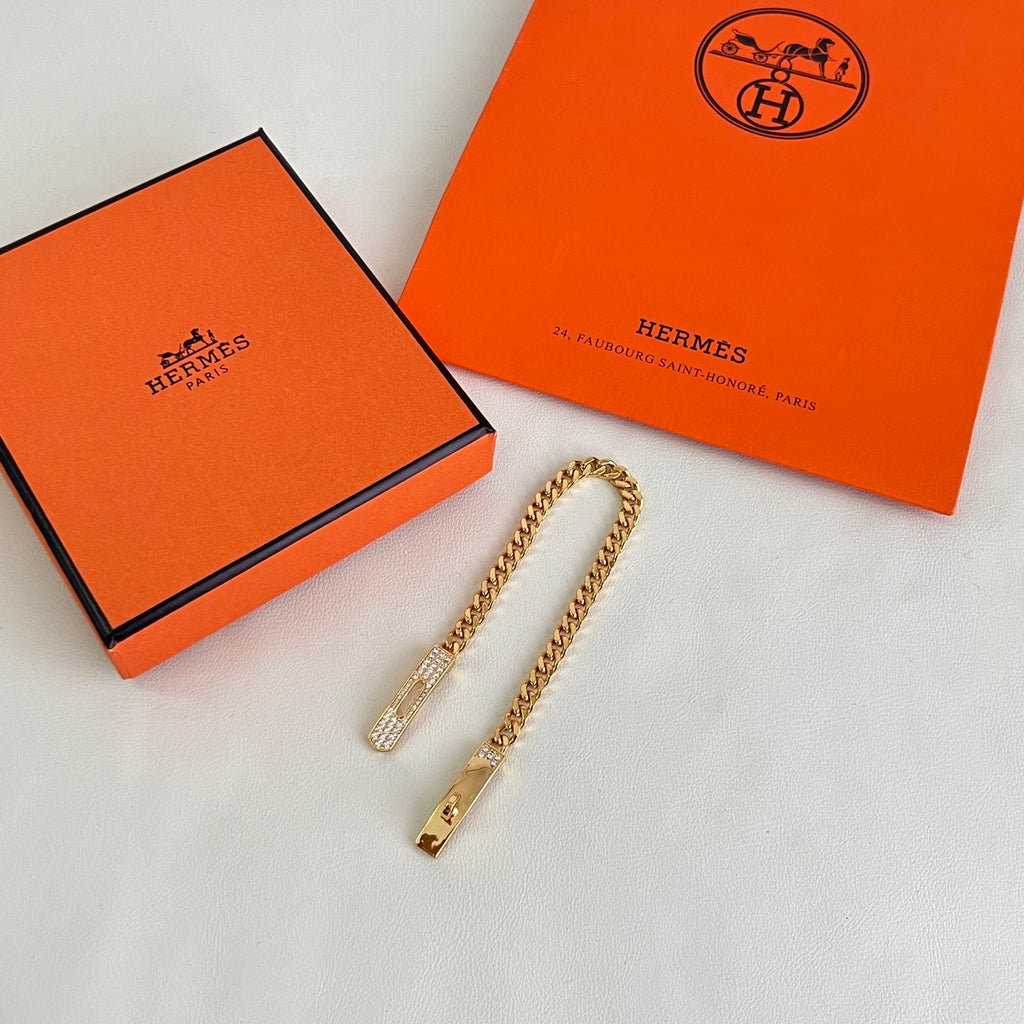 Hermès Gold-Tone Braided Bracelet - album image 2
