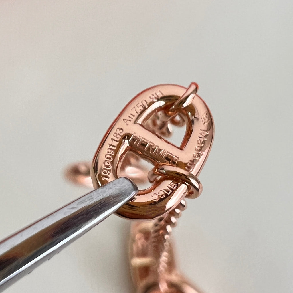 Hermès Rose Gold-Tone Anchor-Link Bracelet - album image 6