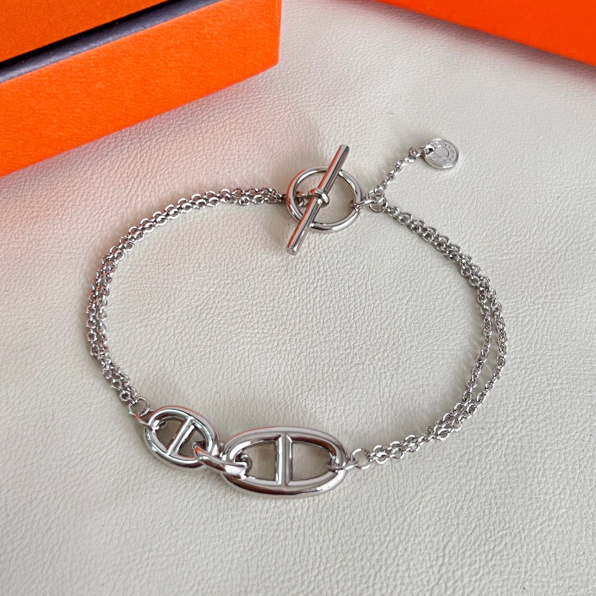Hermès Silver-Tone Anchor-Link Bracelet - album image 5