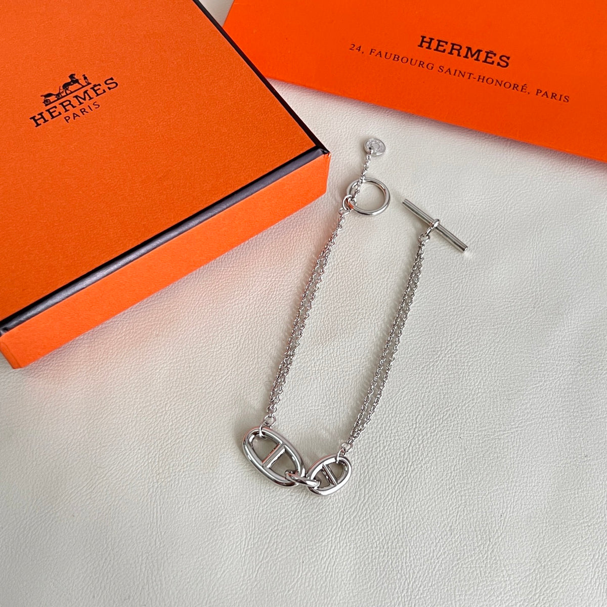 Hermès Silver-Tone Anchor-Link Bracelet - album image 6