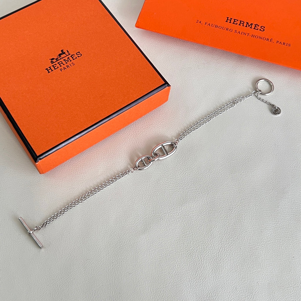 Hermès Silver-Tone Anchor-Link Bracelet - album image 4