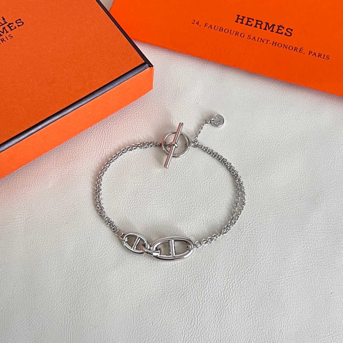 Hermès Silver-Tone Anchor-Link Bracelet - album image 3