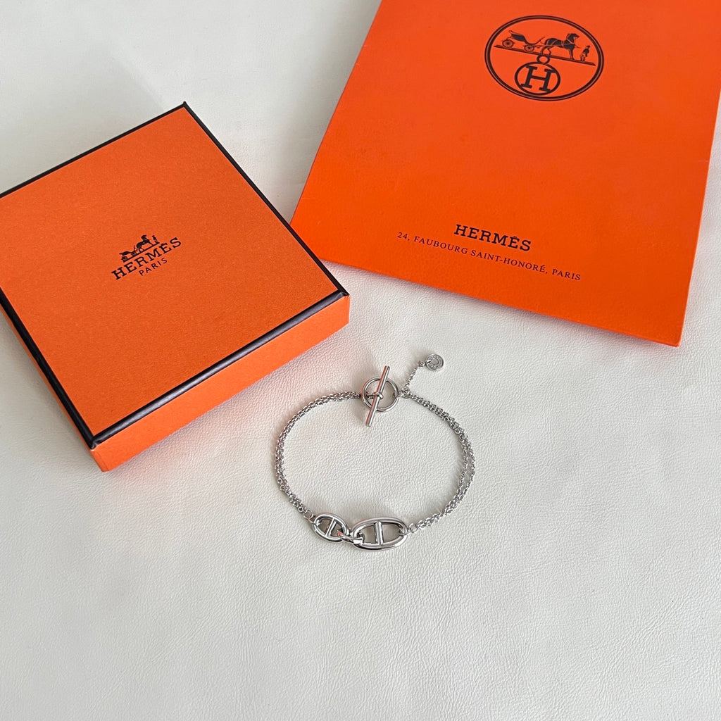 Hermès Silver-Tone Anchor-Link Bracelet - album image 1