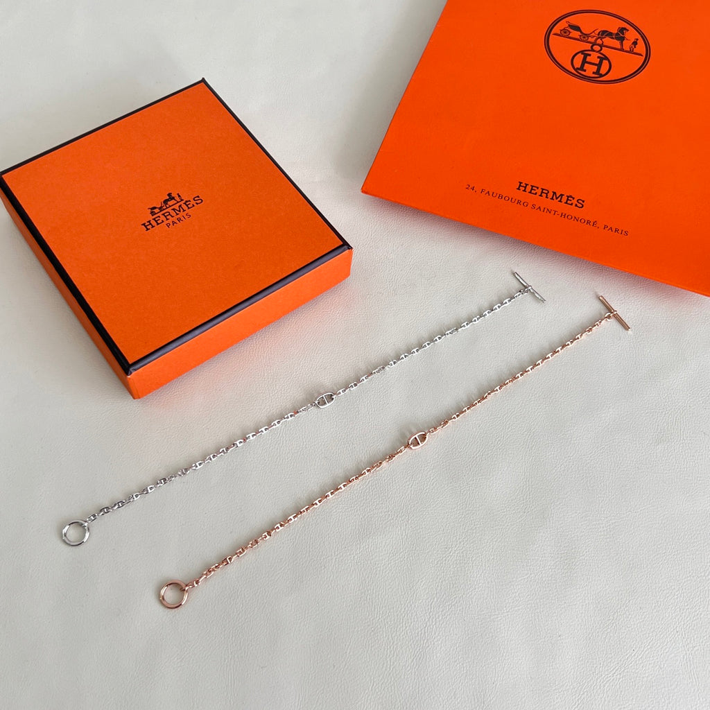 Hermès Rose Gold-Tone Slim-Link Bracelet - album image 3