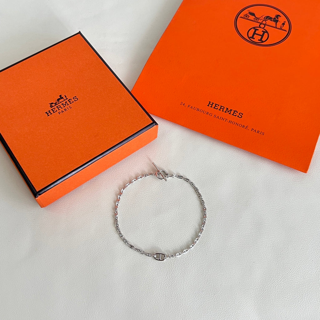 Hermès Silver-Tone Fine-Chain Bracelet - album image 5
