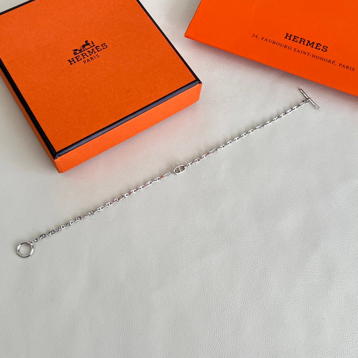 Hermès Silver-Tone Fine-Chain Bracelet - album image 4