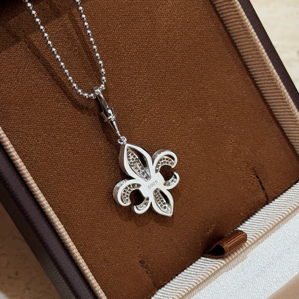 Chrome Hearts Large Fleur Motif Silver-Tone Necklace - album image 7