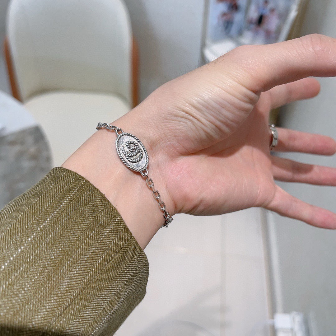 Gucci Silver-Tone Coin Charm Bracelet - album image 4
