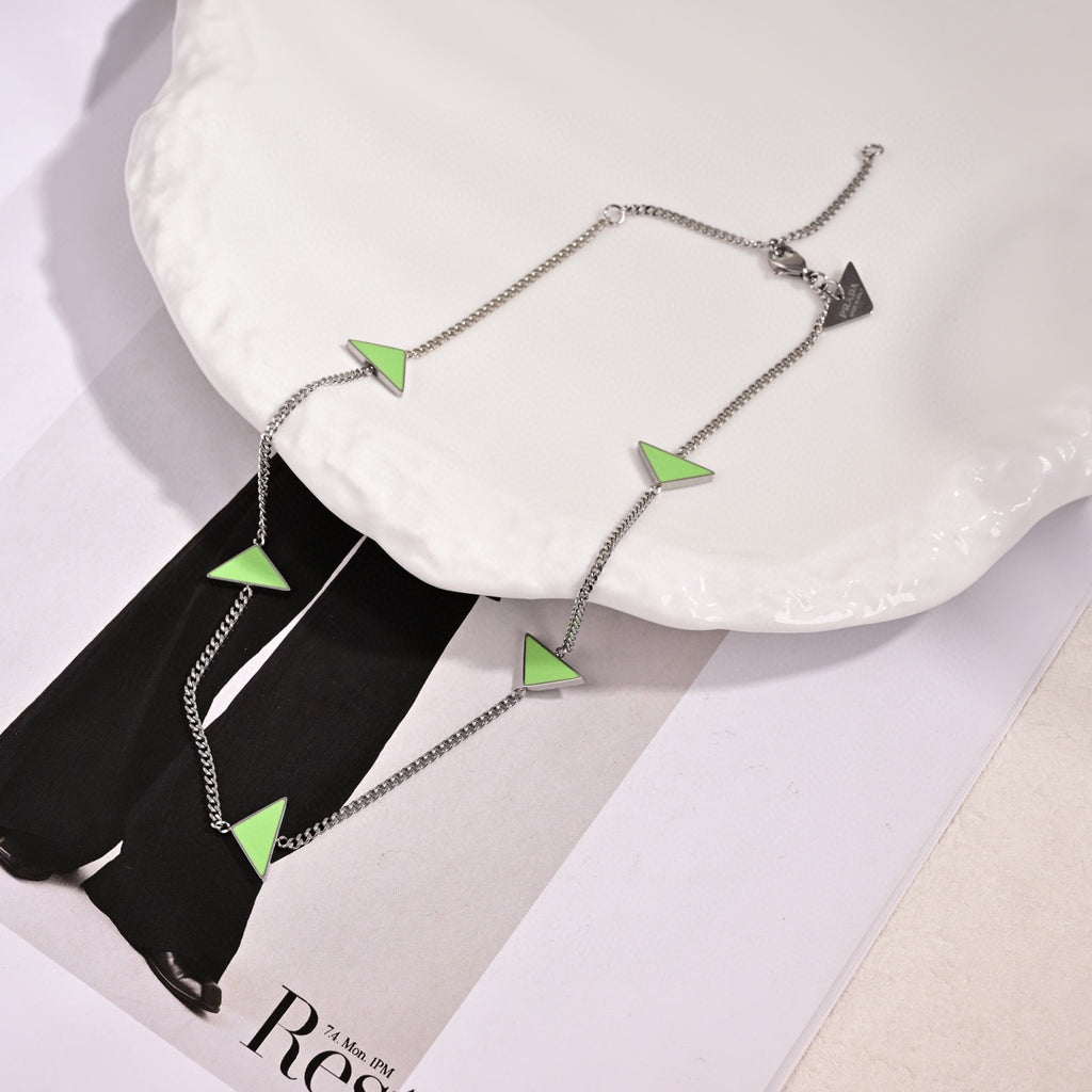 Prada Triangle Pendant Necklace - album image 3