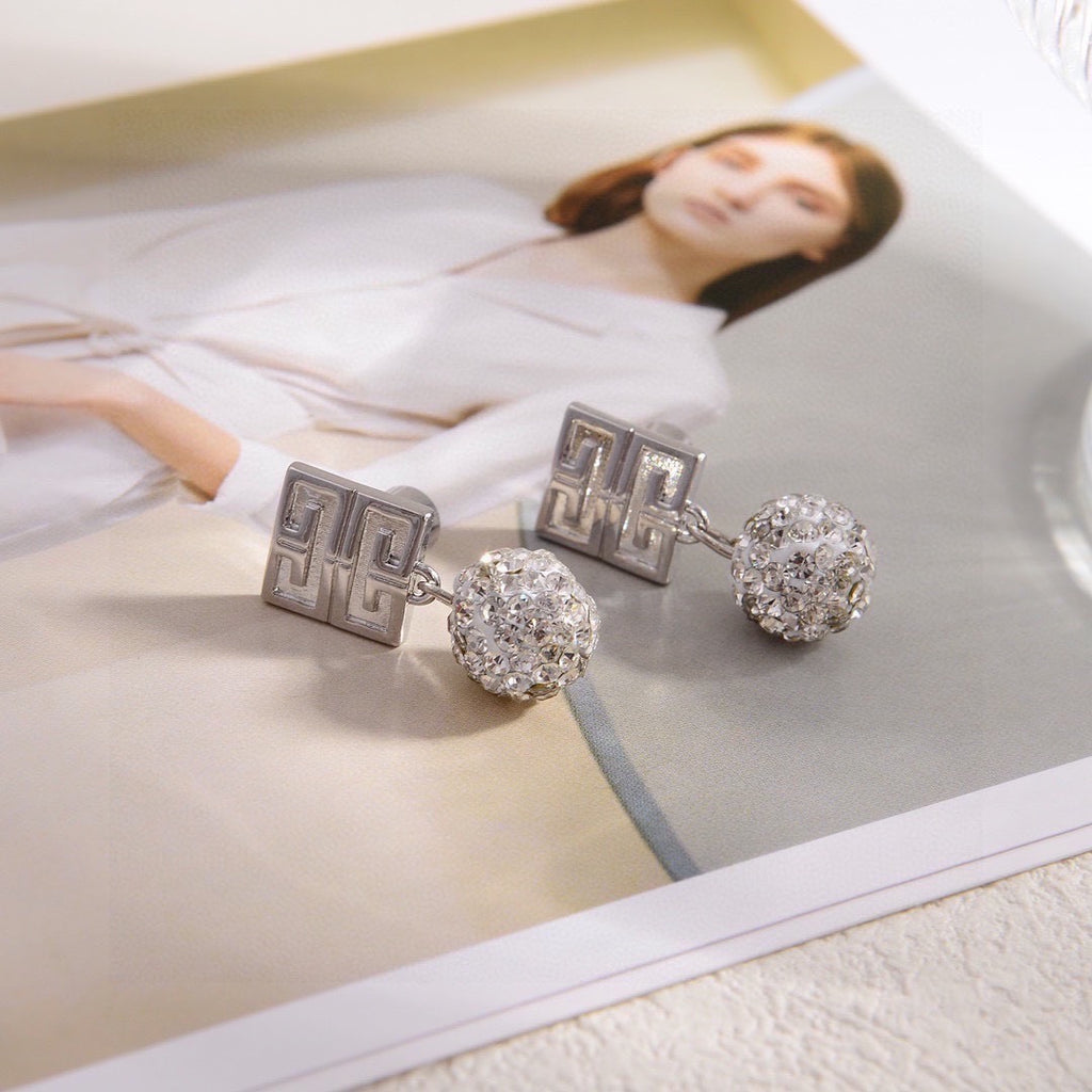 Givenchy Pendant Crystal Accent Earrings - album image 7