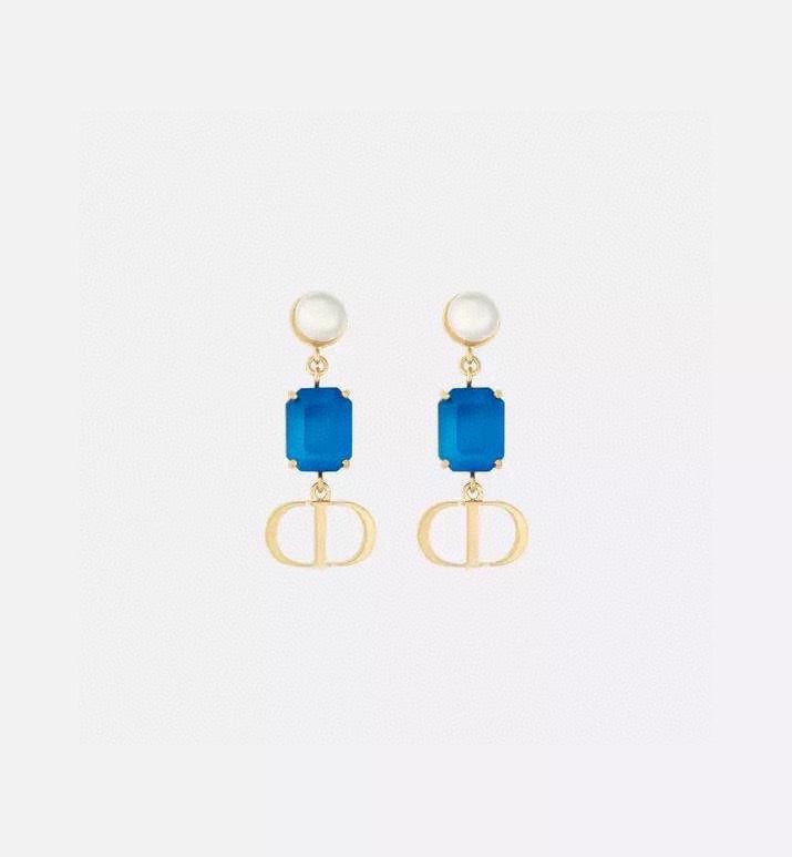 Dior Pastel Bead CD Earrings - product image 7