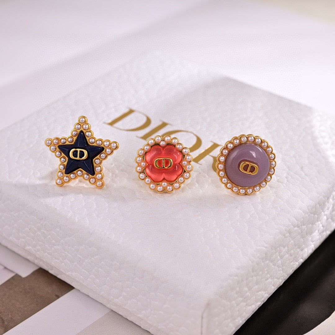 Dior Colorful Compass Medallion Earrings - product image 10