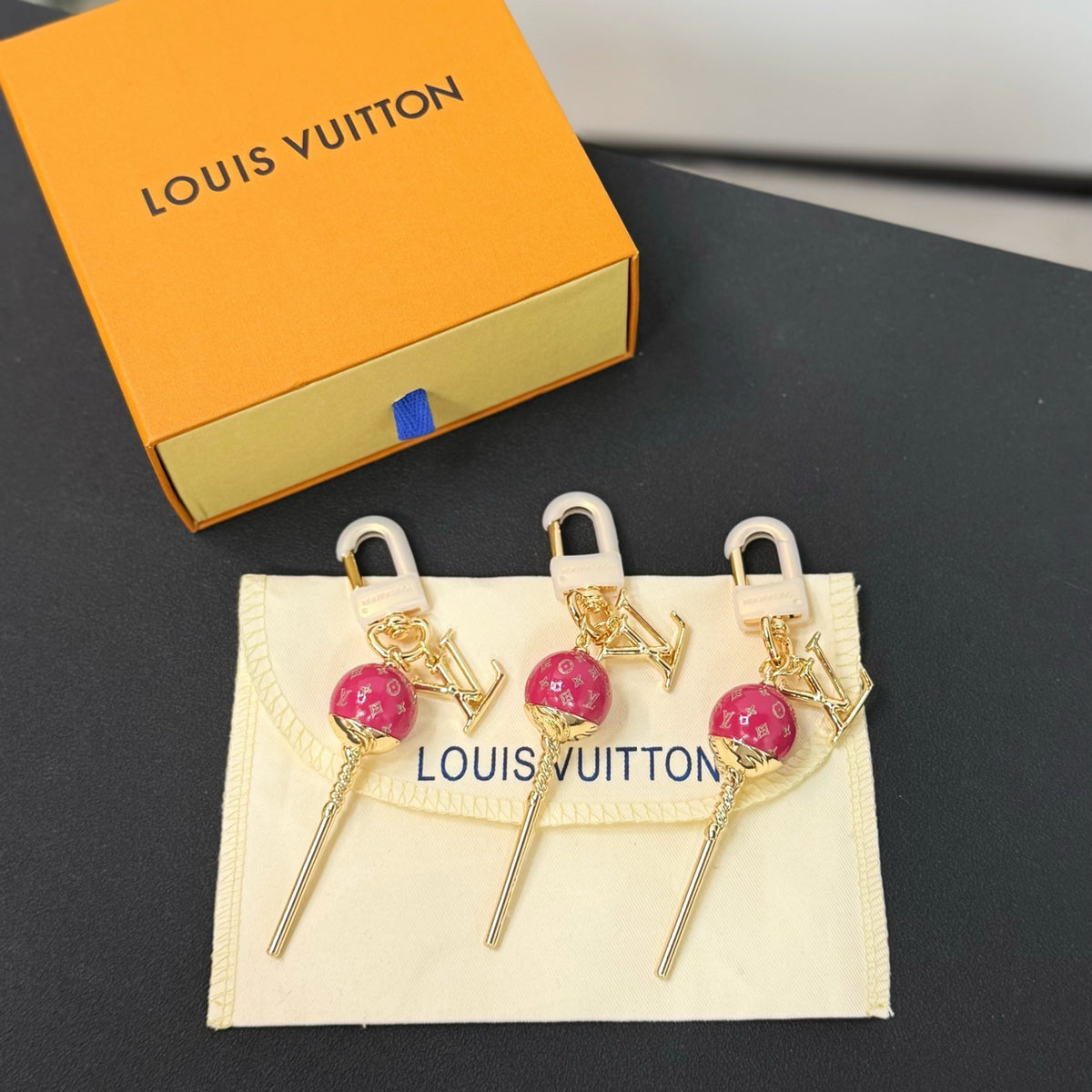 Louis Vuitton Multicolor Monogram LV Letter Keychain - album image 3