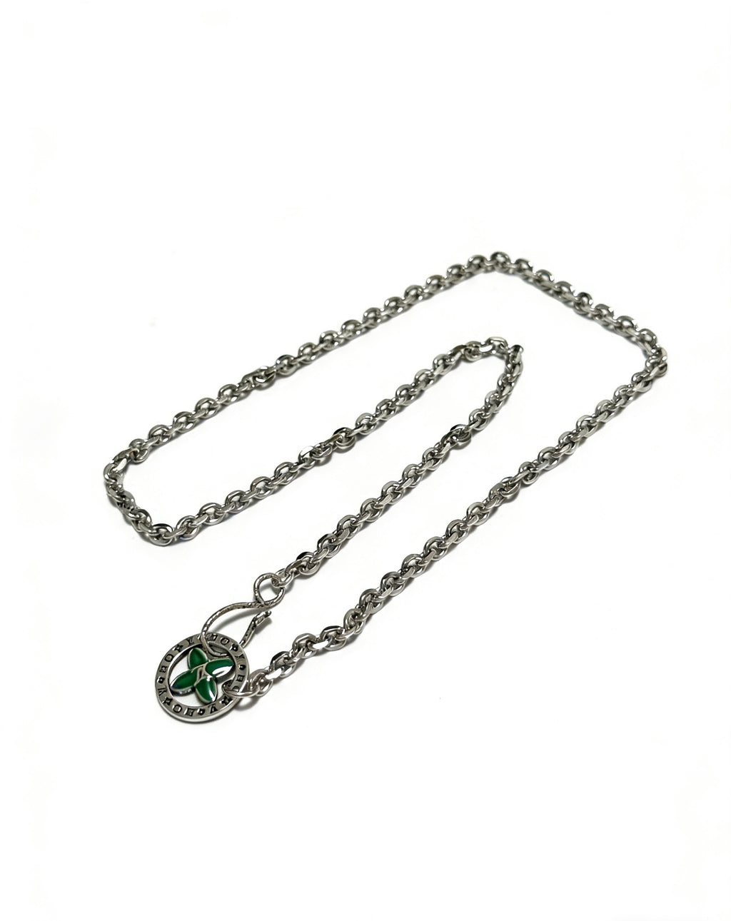 Louis Vuitton Silver-Tone Antiqued Chain Necklace - album image 2