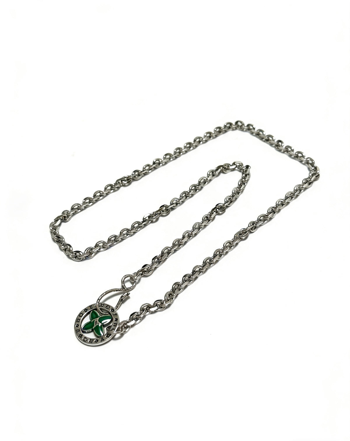 Louis Vuitton Silver-Tone Antiqued Chain Necklace - album image 2