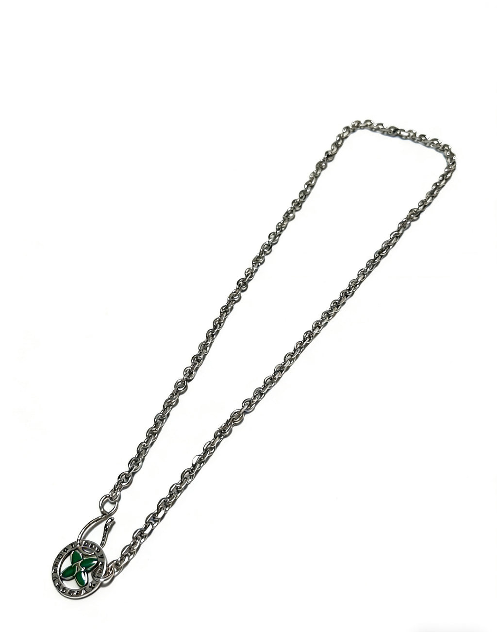 Louis Vuitton Silver-Tone Antiqued Chain Necklace - album image 1