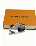 Louis Vuitton Silver-Tone Open Antiqued Chain Bracelet - album image 1