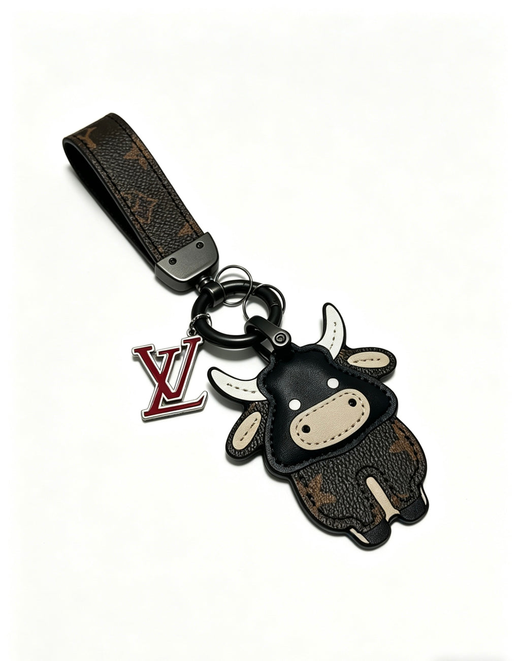 Louis Vuitton Black Bear Keychain with Dark Strap - album image 2