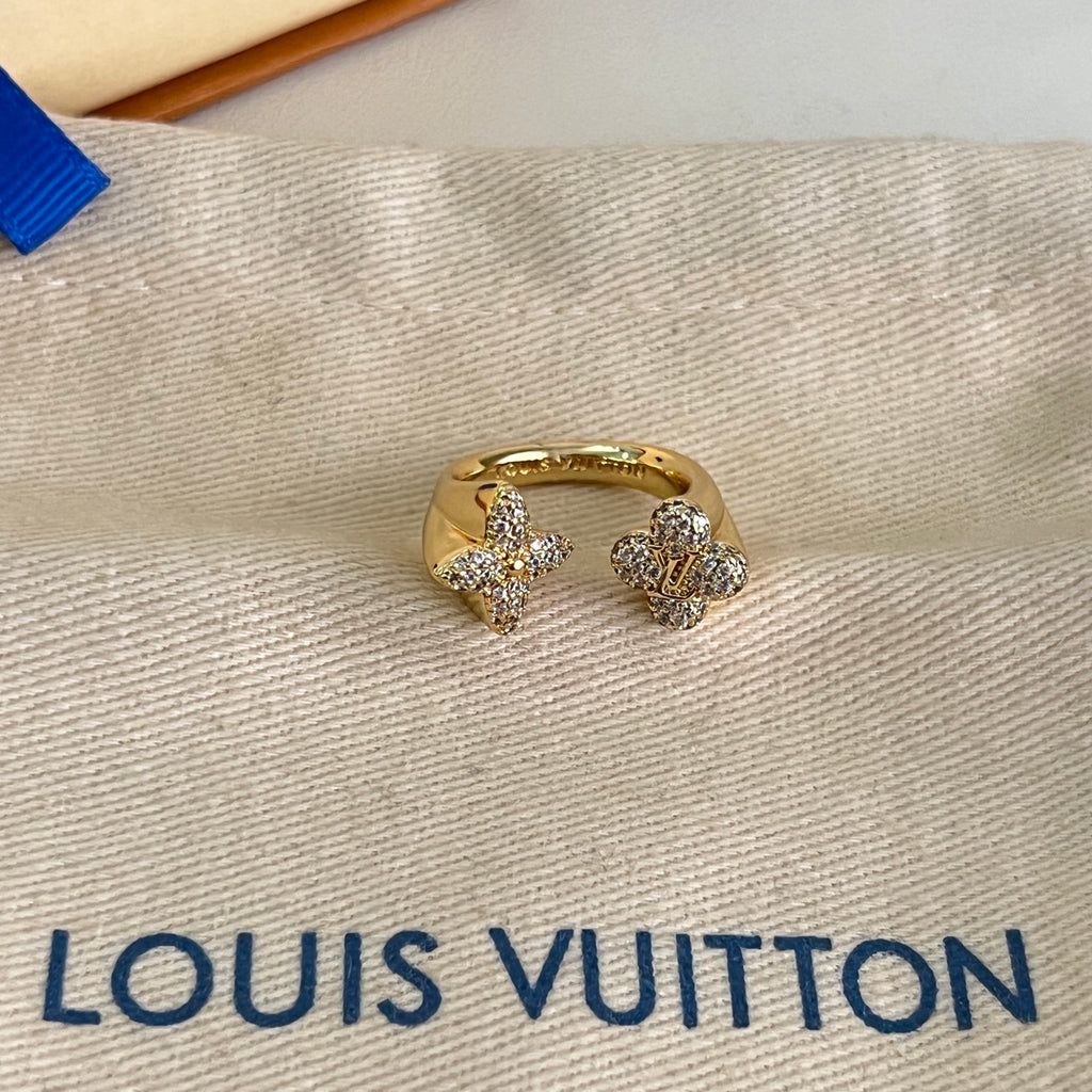 Louis Vuitton Gold-Tone Circular Ring - album image 5