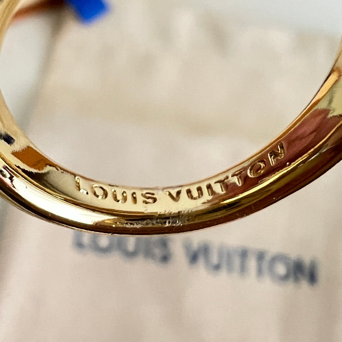 Louis Vuitton Gold-Tone Circular Ring - album image 6