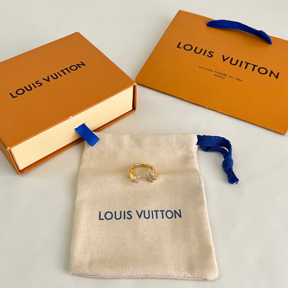 Louis Vuitton Gold-Tone Circular Ring - album image 1