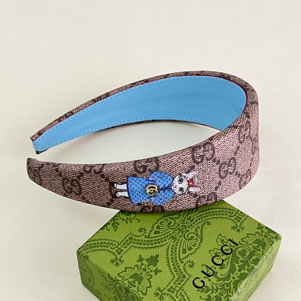 Gucci Blue Monogram Leather Bracelet - album image 1