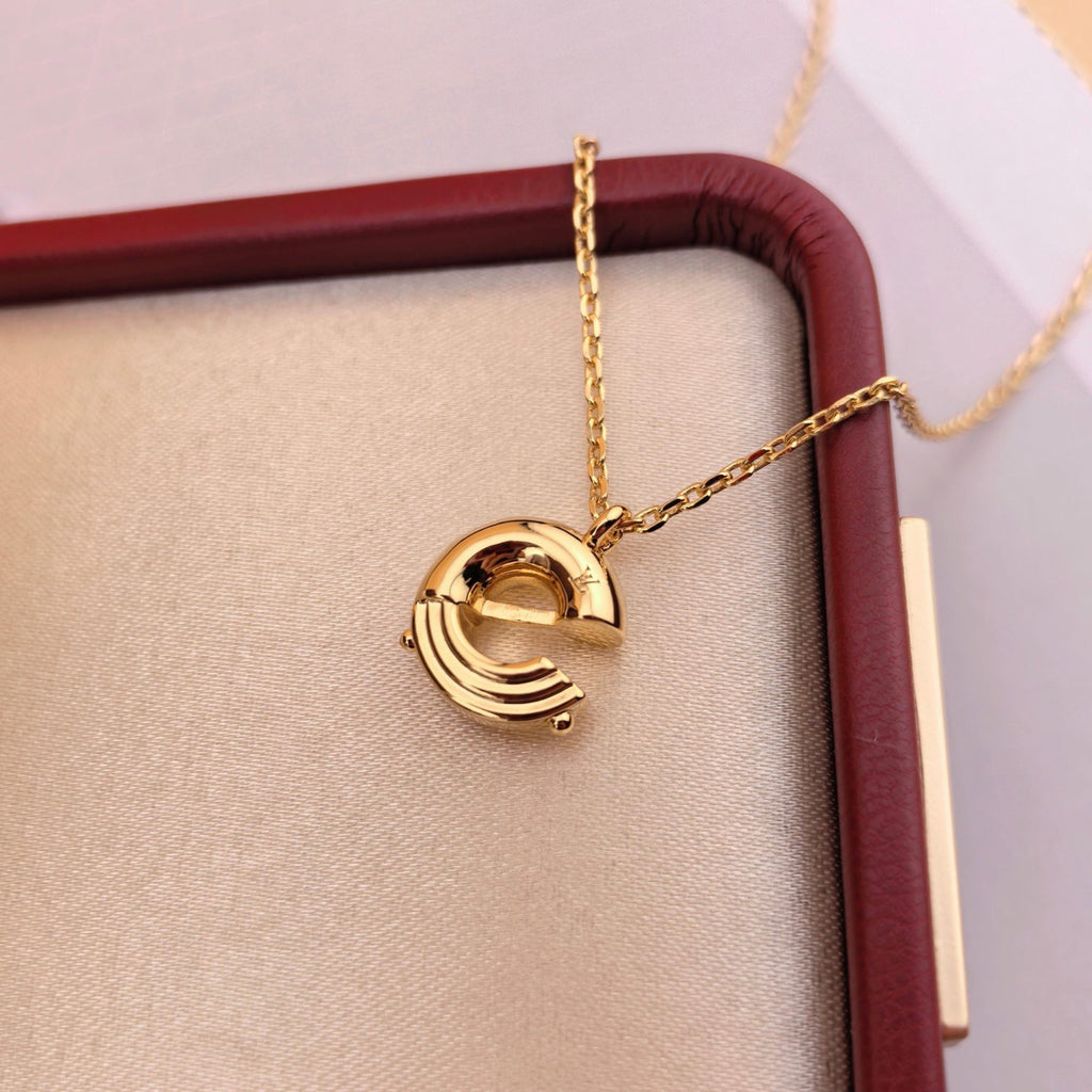 Louis Vuitton Gold-Tone Circular Pendant Necklace - album image 8