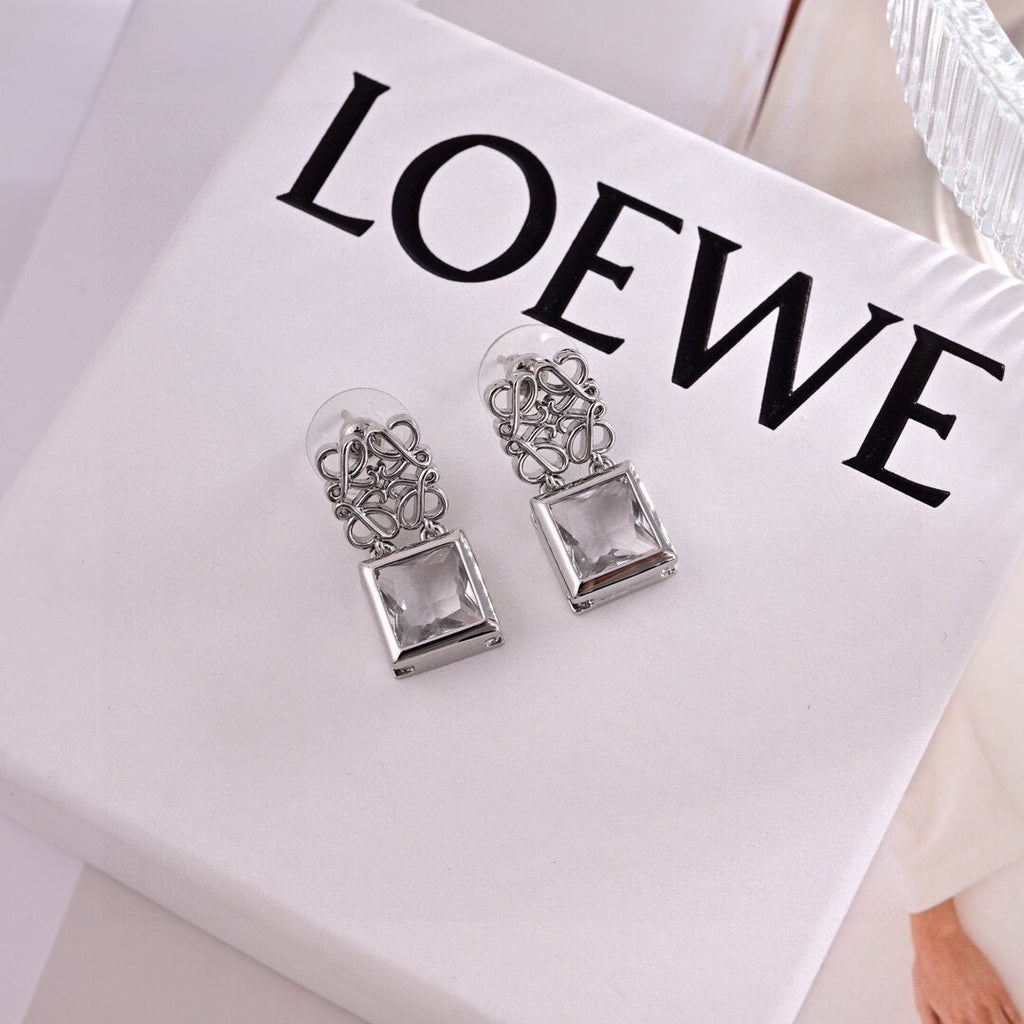 Loewe Crystal Square Anagram Earrings - product image 5