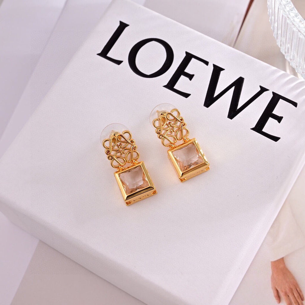Loewe Crystal Square Anagram Earrings - product image 4