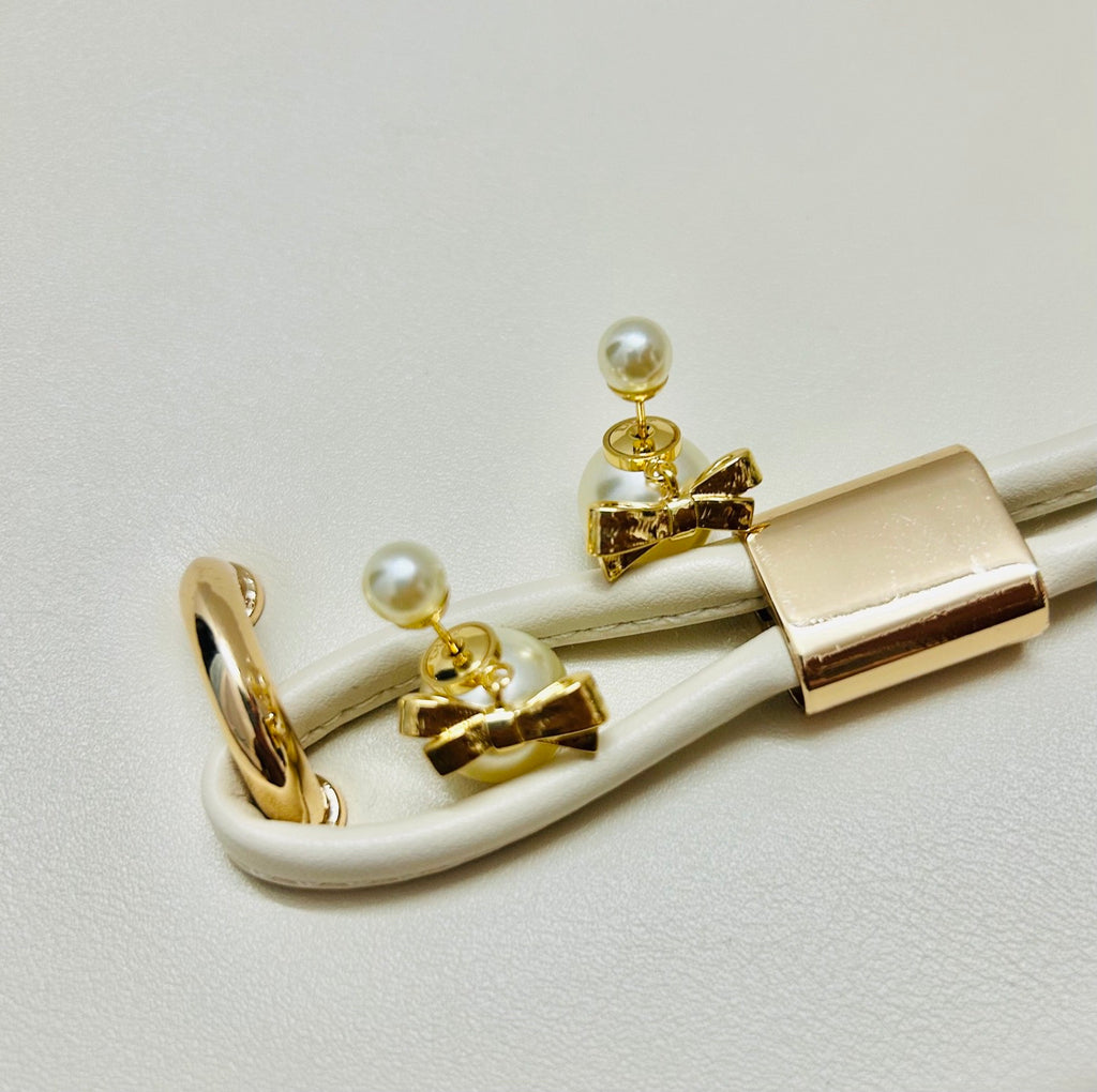 Dior Pearl-Look Bow-Accent Earrings - product image 11