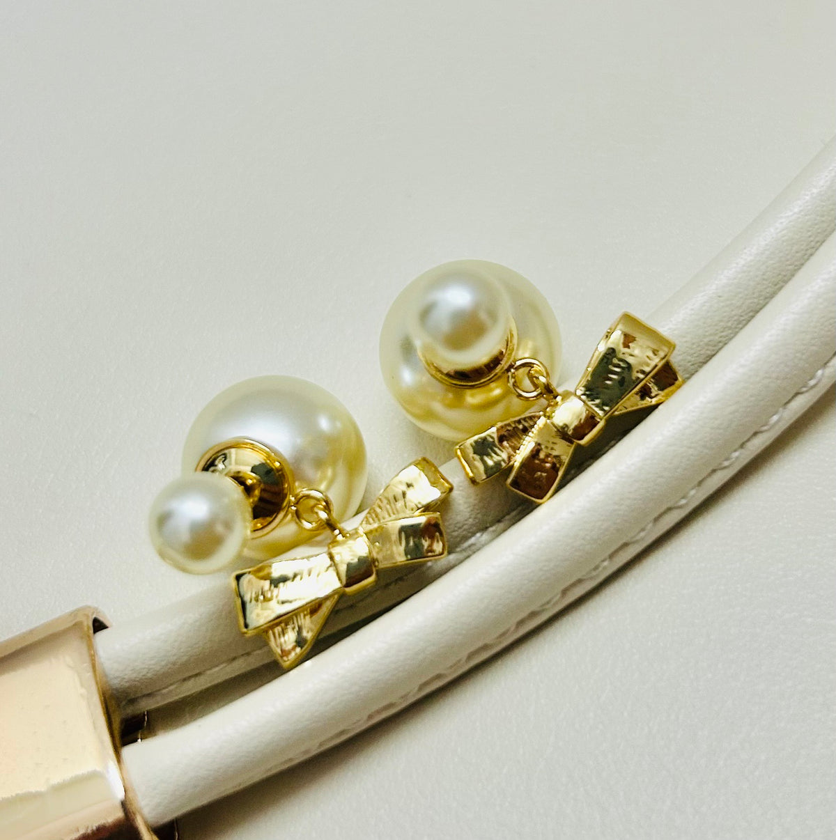 Dior Pearl-Look Bow-Accent Earrings - product image 12