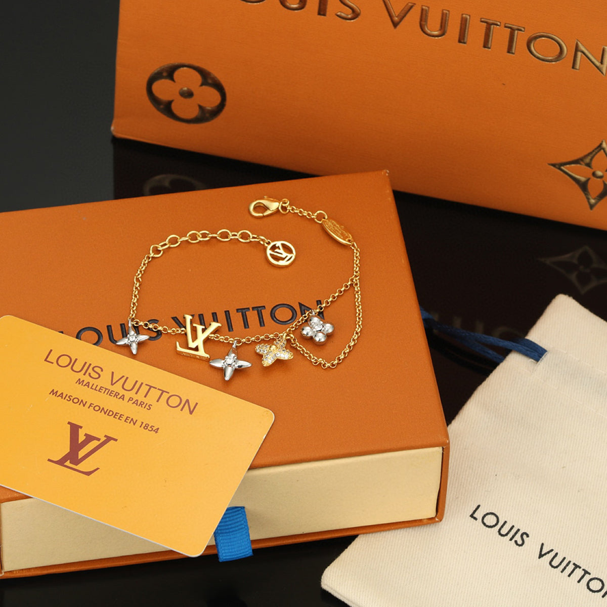 Louis Vuitton LV Letter Chain Bracelet - album image 3
