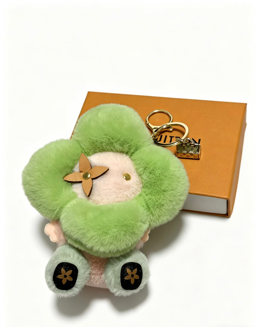 Louis Vuitton Green Flower Plush Character Bag Charm - album image 1
