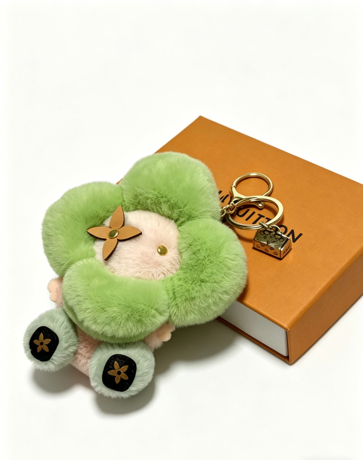 Louis Vuitton Green Flower Plush Character Bag Charm - album image 2