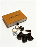 Louis Vuitton Black Bear Keychain with Gold-Tone Ring - album image 1