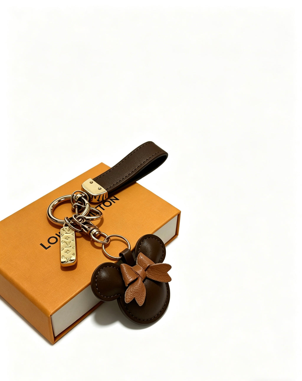Louis Vuitton Brown Bear Keychain with Dark Strap - album image 3