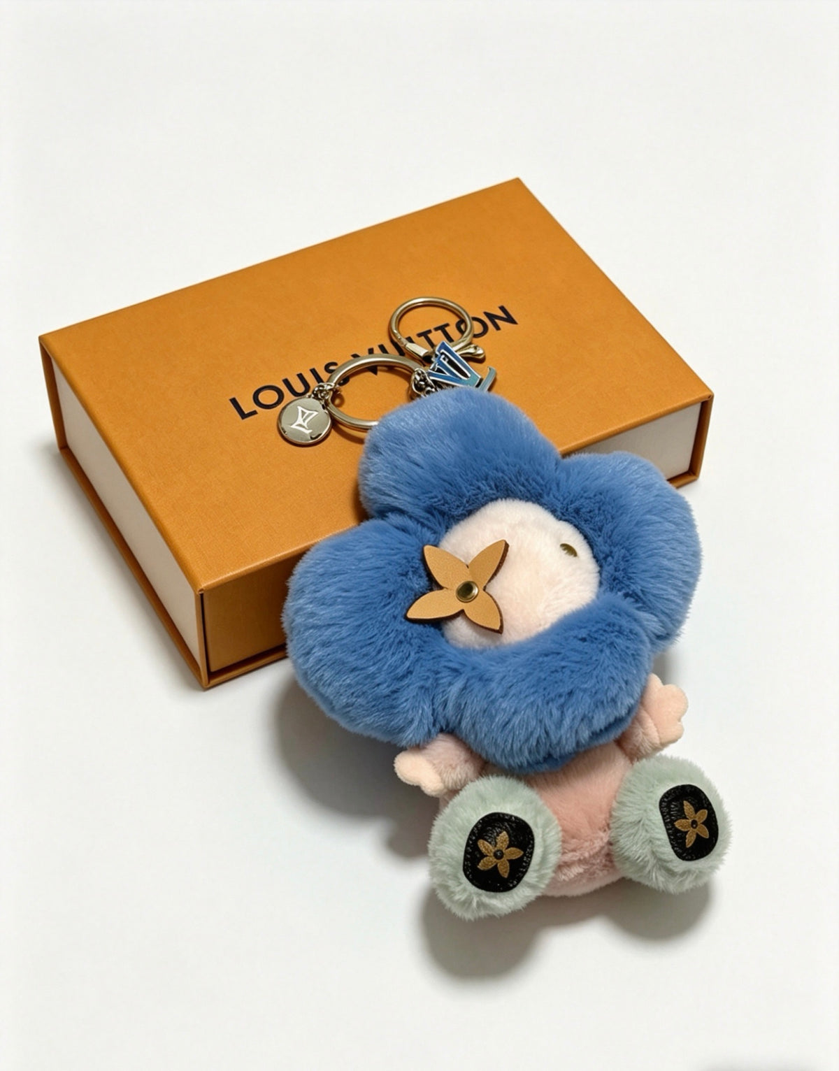 Louis Vuitton Blue Flower Plush Character Bag Charm - album image 1
