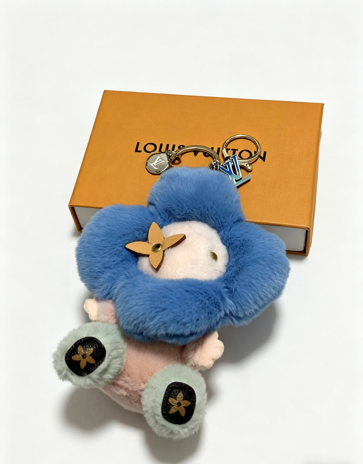 Louis Vuitton Blue Flower Plush Character Bag Charm - album image 2