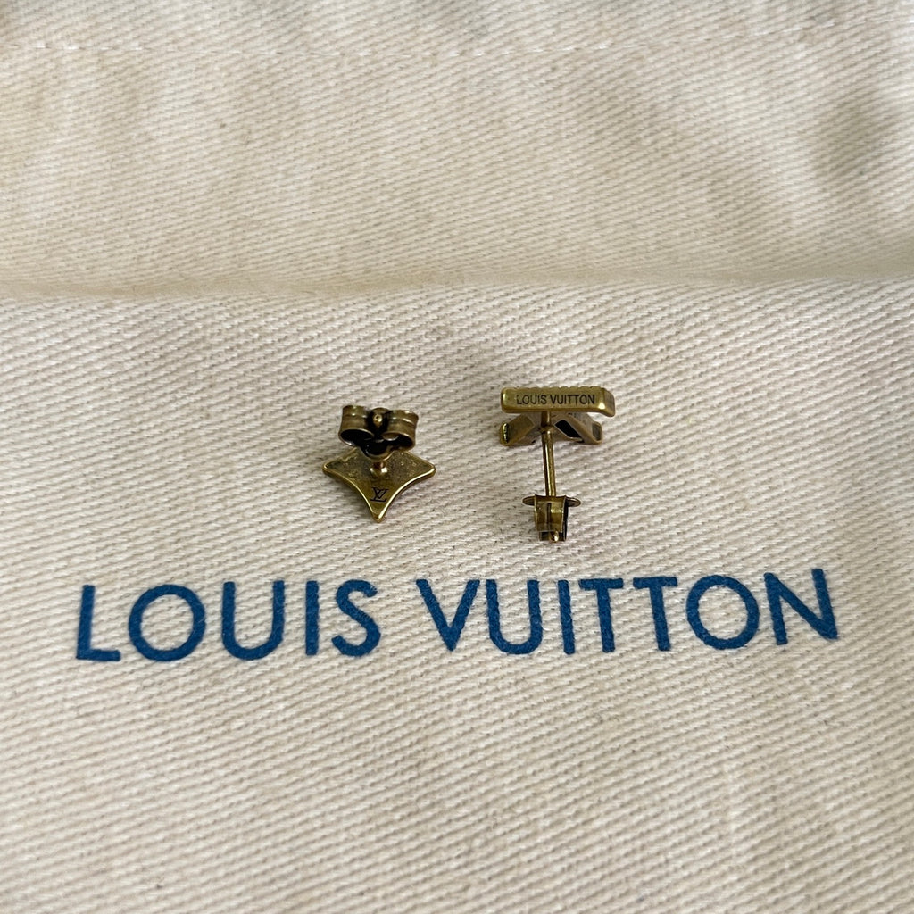Louis Vuitton Dark Monogram Flower Stud Earrings - album image 6