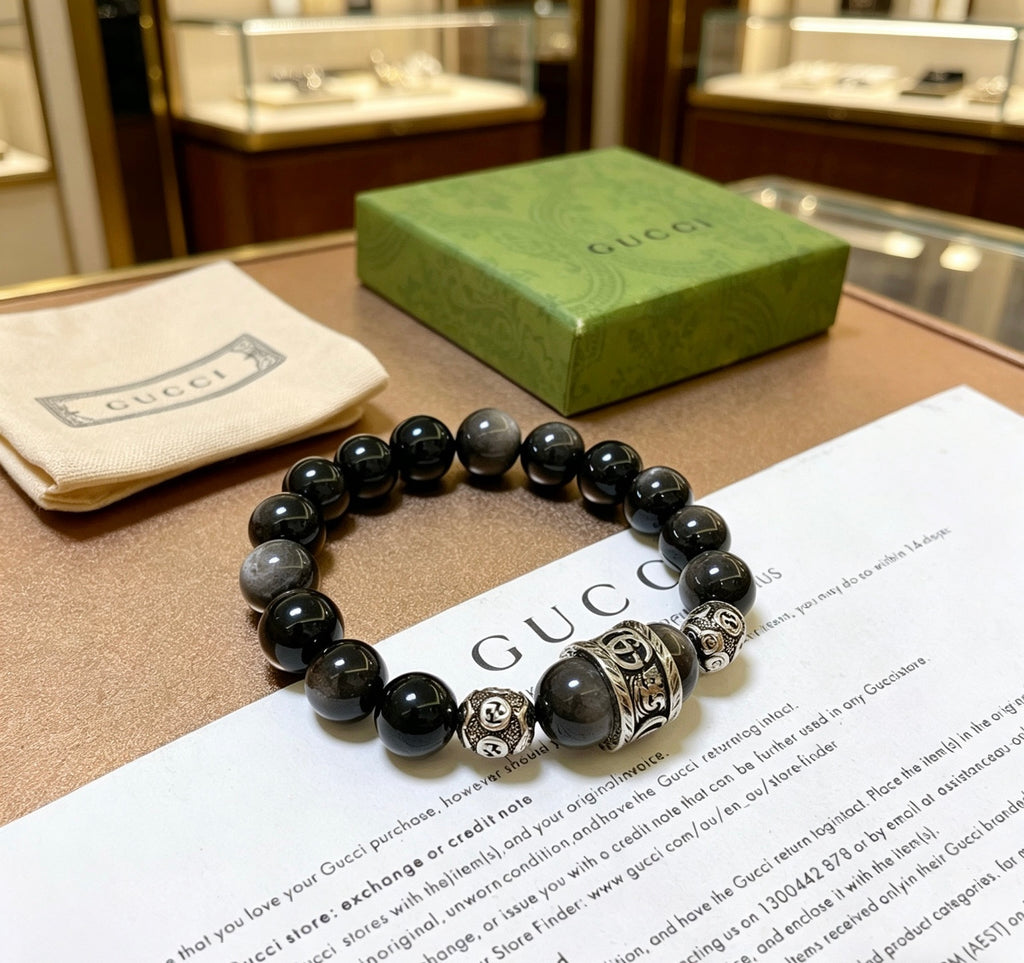 Gucci Stone Bead Antiqued Bracelet - album image 9