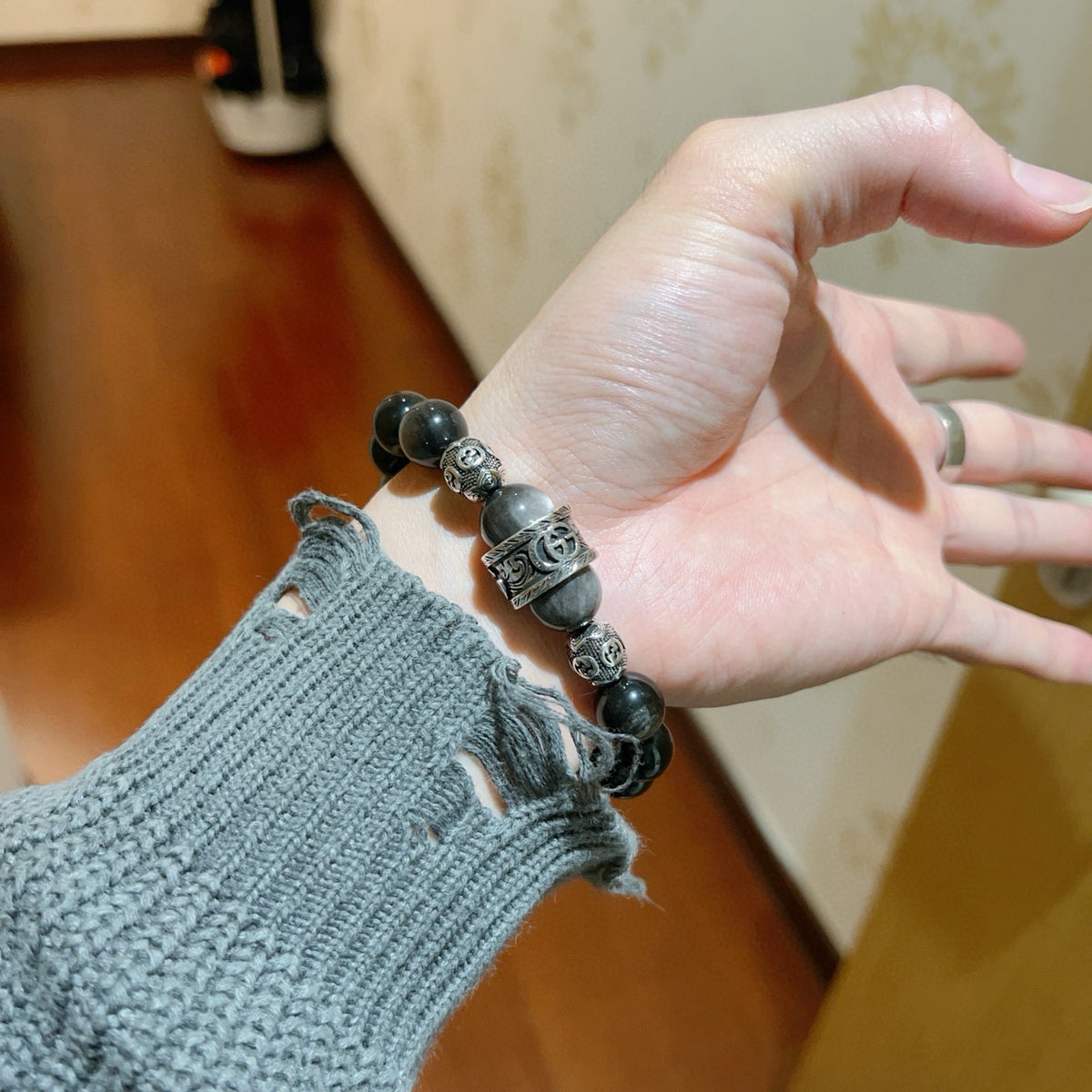 Gucci Stone Bead Antiqued Bracelet - album image 4