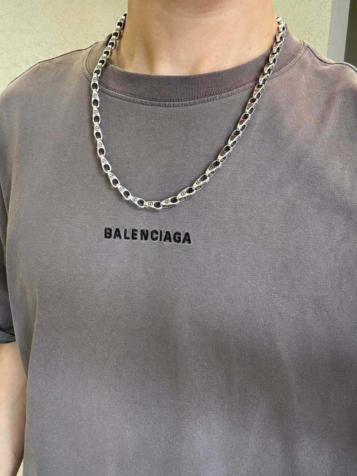 Gucci Anger Forest Interlocking G Antique Silver-Tone Silver-Tone Antiqued Chain Necklace - album image 4