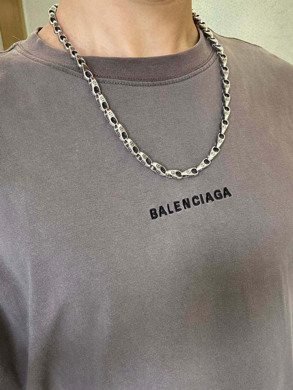 Gucci Anger Forest Interlocking G Antique Silver-Tone Silver-Tone Antiqued Chain Necklace - album image 3