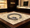 Gucci Silver-Tone GG Double Band Open Bangle - album image 1