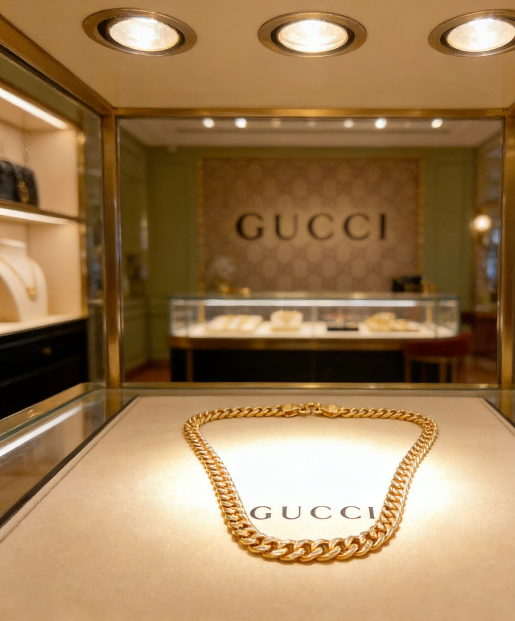 Gucci Anger Forest Interlocking G Antiqued Chain Necklace - album image 7