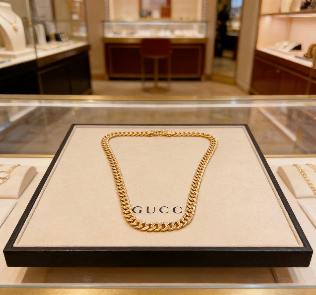 Gucci Anger Forest Interlocking G Antiqued Chain Necklace - album image 1