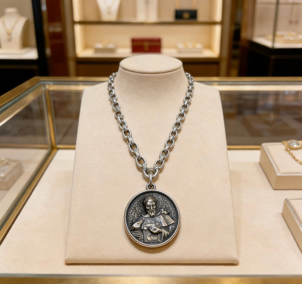 Gucci Anger Forest Interlocking G Antiqued Chain Necklace - album image 1