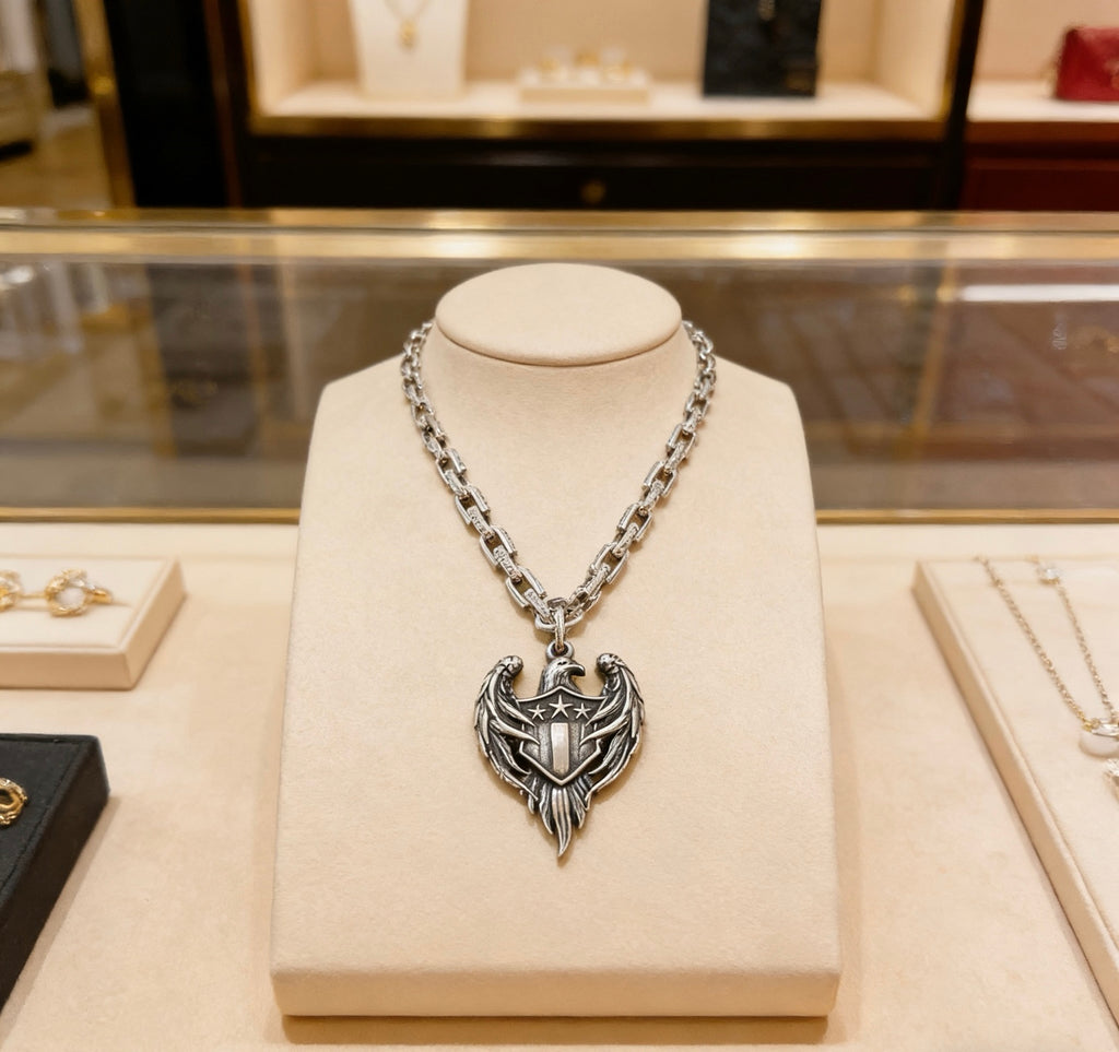 Gucci Anger Forest Interlocking G Antiqued Chain Necklace - album image 1
